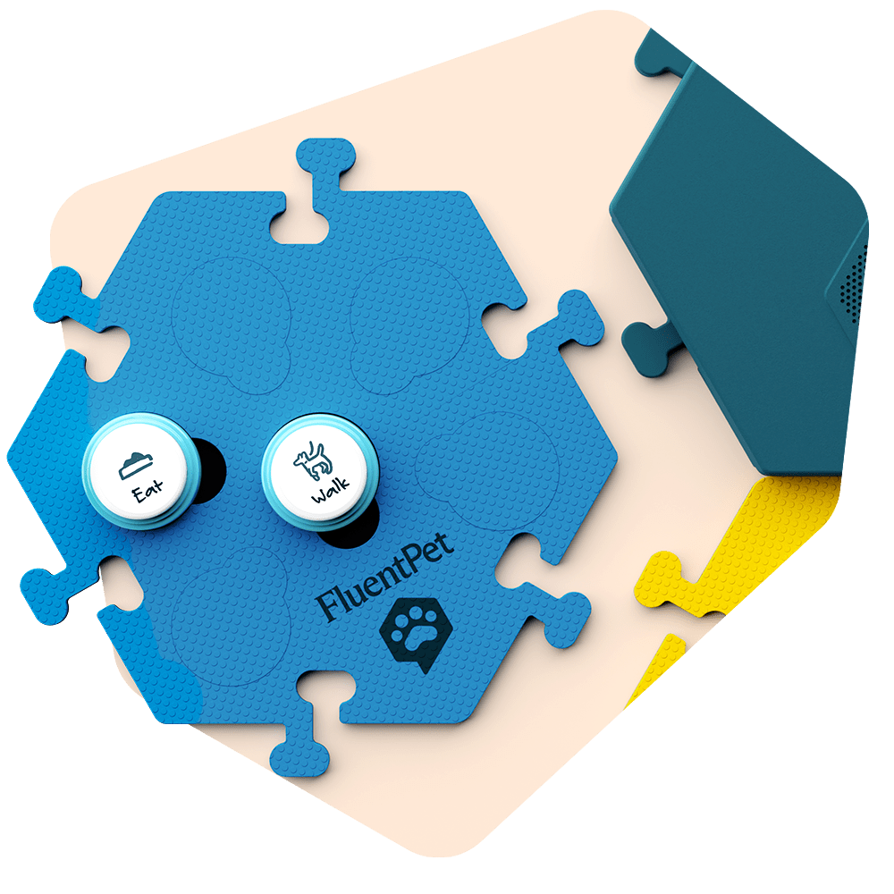 Already using a FluentPet system? Connect uses the same compact HexTiles as our original system for easy transition and expansion. The Connect Base seamlessly attaches to compact HexTiles and provides a wireless link to the Connect Buttons.